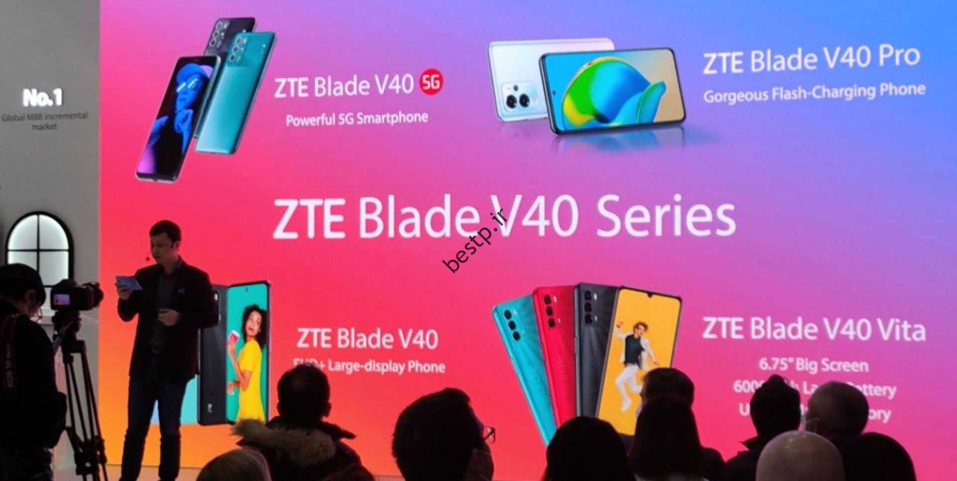 یکی از نمایندگان ZTE چهار مدل ZTE Blade V40 را معرفی می کند 